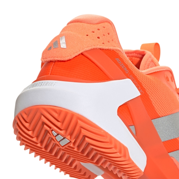 adidas ADIZERO Ubersonic 5 Clay - Lucid Orange/Silver Metallic/Core Black