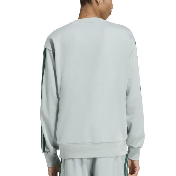 adidas Essentials 3 Stripes Sudadera - Wonder Sage/Collegiate Green