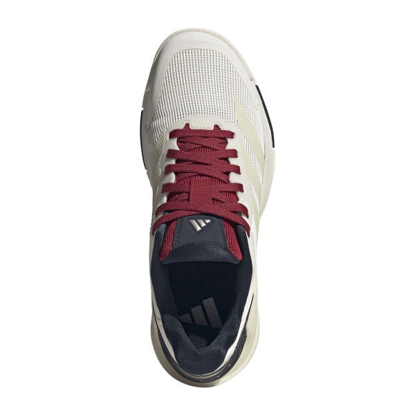 adidas Crazyquick LS Padel - Chalk White/Ice Gold Metallic/Team Victory Red