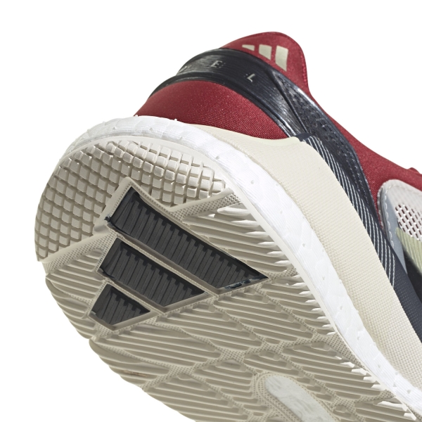 adidas Crazyquick Boost Padel - Chalk White/Ice Gold Metallic/Team Victory Red