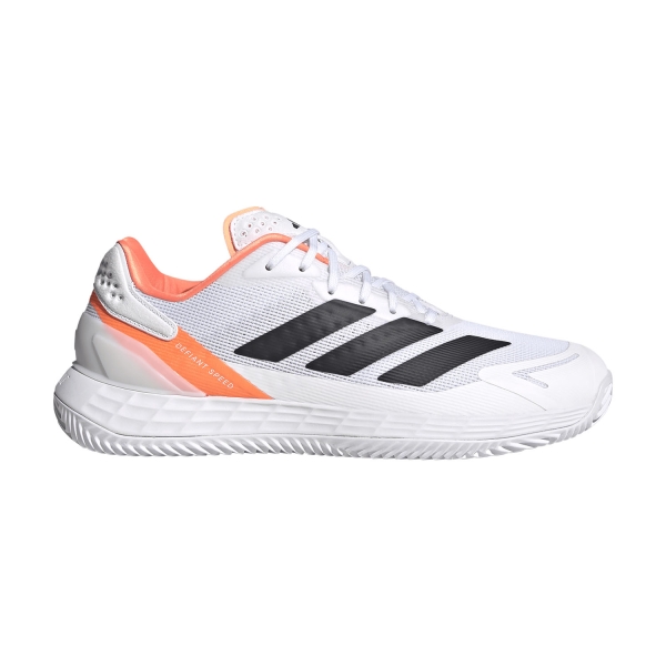 Zapatillas Padel Hombre adidas Defiant Speed 2 Clay  FTWR White/Core Black/Lucid Orange KJ4360