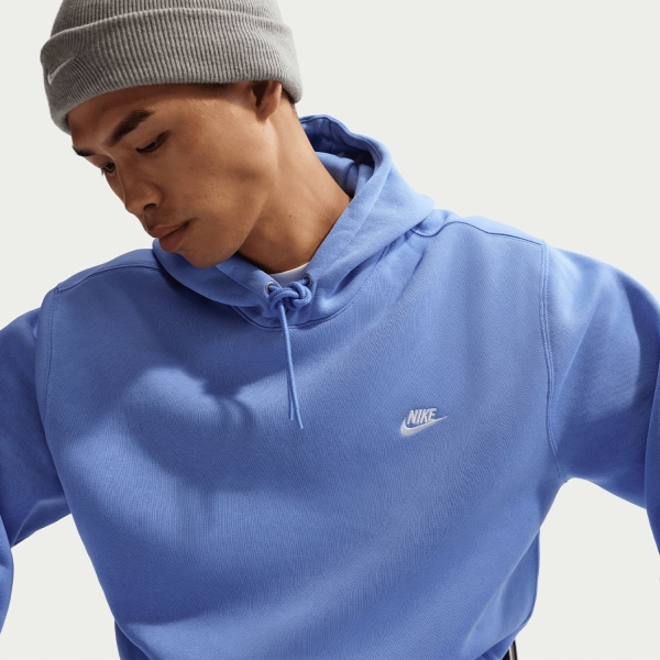 Nike Club Hoodie - Royal Pulse/White