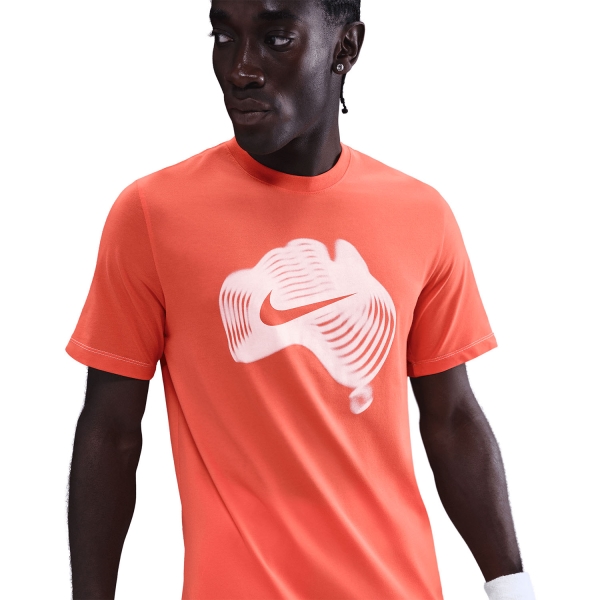 Nike Court Dri-FIT Camiseta - Turf Orange/Sail