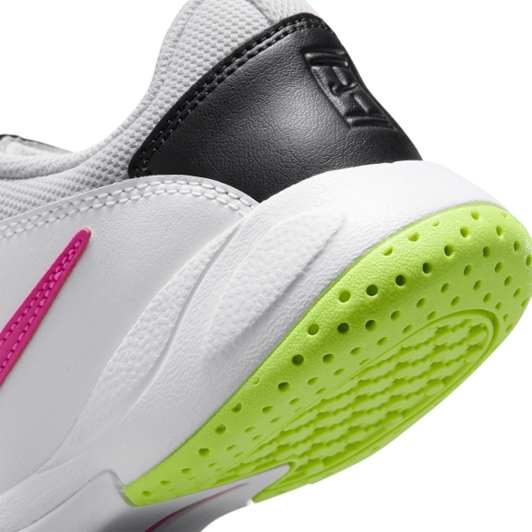 Nike Court Lite 2 Bambini - White/Laser Fuchsia/Hot Lime/Grey Fog