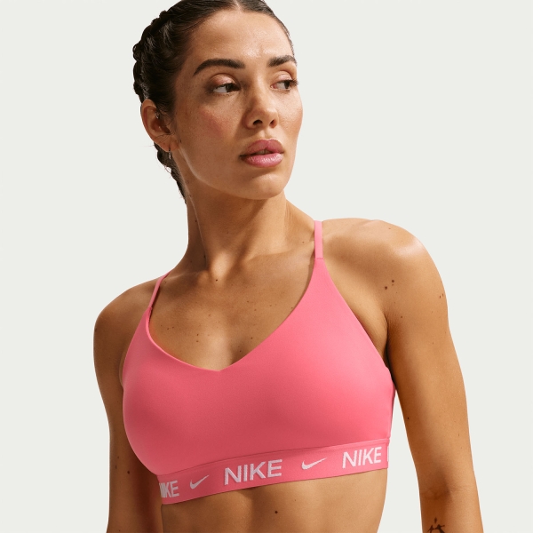 Nike Indy Swoosh Sujetador Deportivo - Sea Coral//White