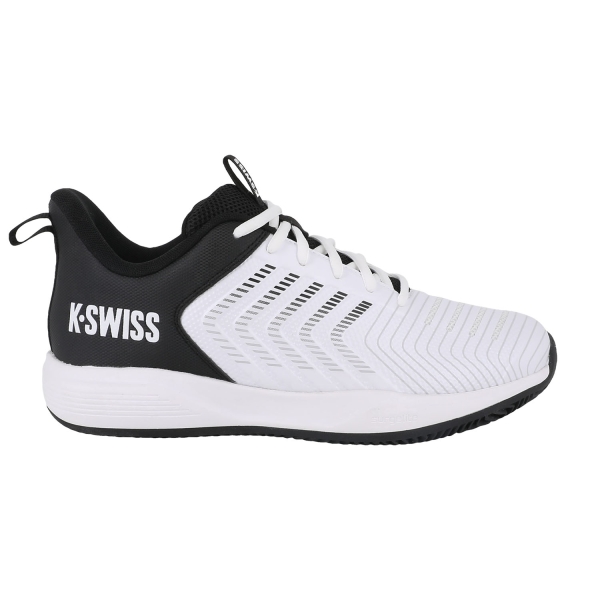 Men's Padel Shoes KSwiss Ultrashot Light Clay  White/Black 04742102M