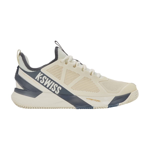 Men's Padel Shoes KSwiss KFrame Speed Rublo Clay  Egret/Turbulence 09485154M