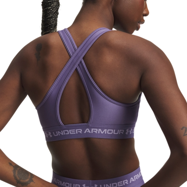 Under Armour Crossback Mid Sujetador Deportivo - Purple Luxe/Purple Crest