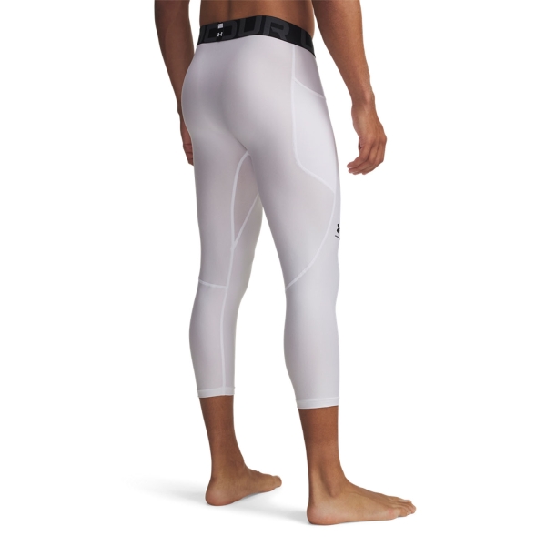 Under Armour HeatGear 3/4 Mallas - White/Black