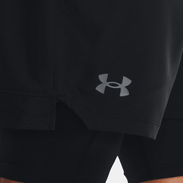 Under Armour Vanish 2 in 1 6in Shorts - Black/Pitch Gray