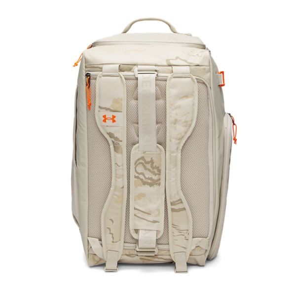 Under Armour Contain Duo Medium Duffle - Khaki Base/Team Orange