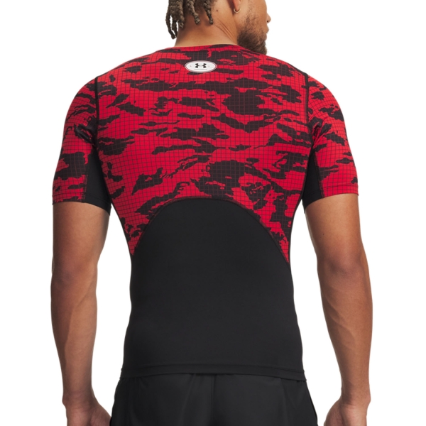 Under Armour HeatGear Printed Camiseta - Black/Red