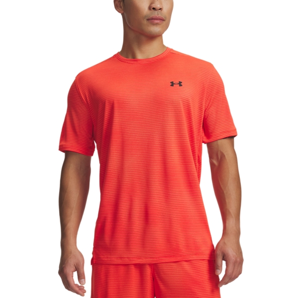 Men's T-Shirt Padel Under Armour Tech Vent VHS TShirt  Venom Red/Black 60097320690