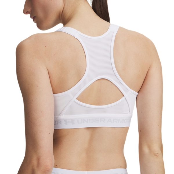 Under Armour HeatGear Crossback High Sujetador Deportivo - White