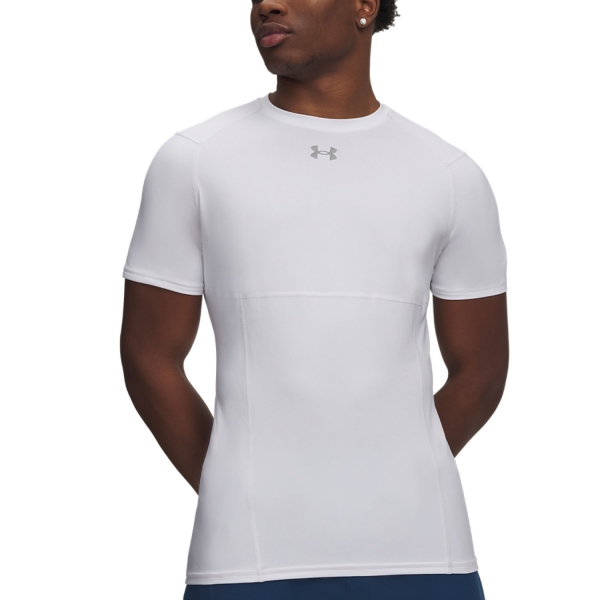 Men's T-Shirt Padel Under Armour HeatGear Elite TShirt  White 60153790100