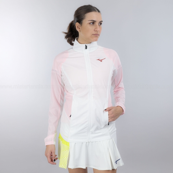 Mizuno Frontier Shadow Logo Jacket - White