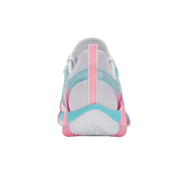 K-Swiss K-Frame Padel - White/Soft Neon Blue/Neon Bubble Gum