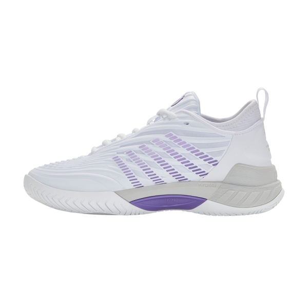 K-Swiss Hypercourt Supreme 2 - White/Lunar Rock/Purple Haze