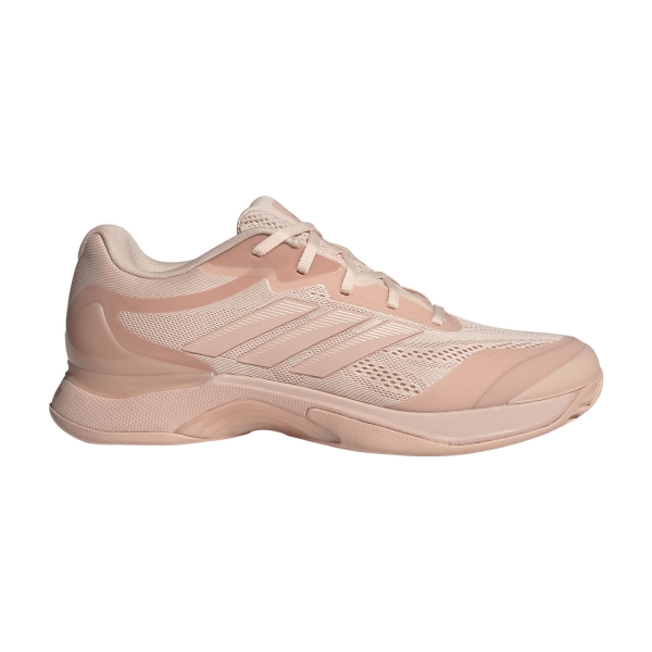 Women's Padel Shoes adidas Avacourt 3 Clay  Blush Pink/Silver Metallic JP8860