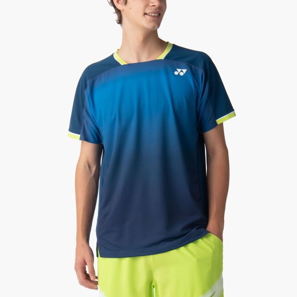 Camiseta Padel Hombre Yonex Tournament Crew Camiseta  Indigo Blue ABUPY10704IB