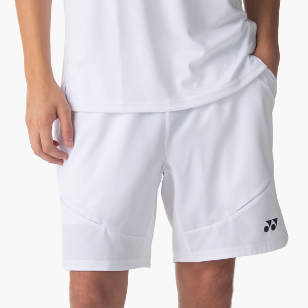 Shorts Padel Hombre Yonex Tournament 7.5in Shorts  White ABUTY15236B