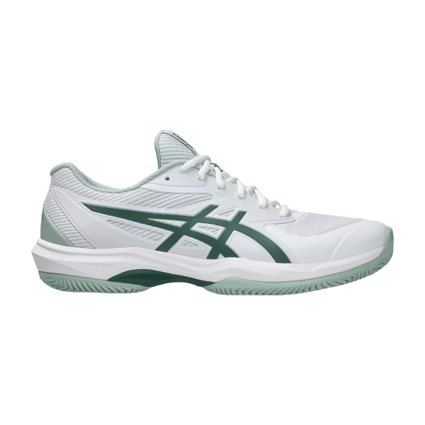 Men's Padel Shoes ASICS Game FF Clay/OC  White/Dark Neptune 1041A490104