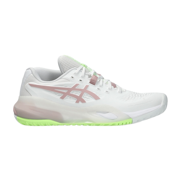 Women's Padel Shoes ASICS Gel Resolution X  White/Morganite 1042A279104
