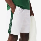 Lacoste Performance 9in Shorts - Blanc/Vert Lacoste Performance 9in Shorts - Blanc/Vert