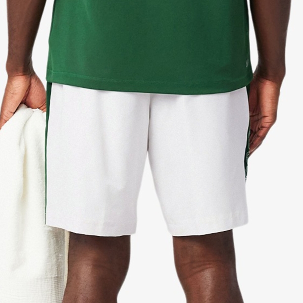 Lacoste Performance 9in Pantaloncini - Blanc/Vert