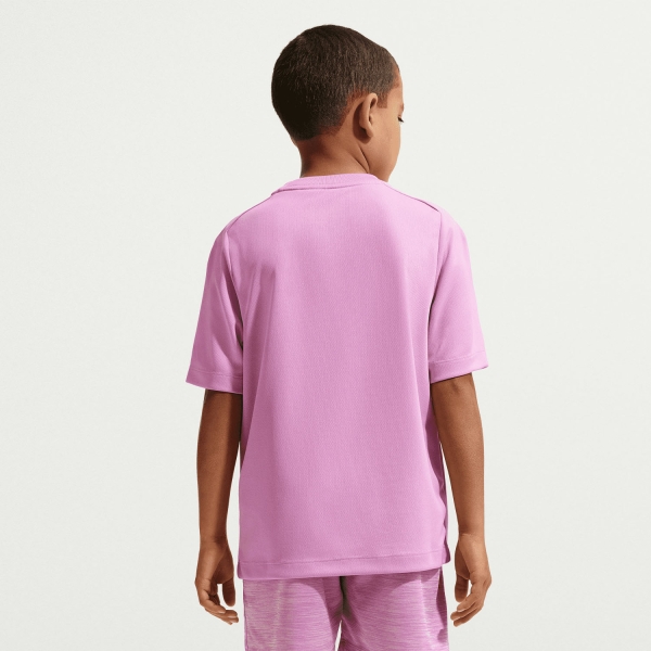 Nike Multi Swoosh Maglietta Bambino - Light Magenta/White