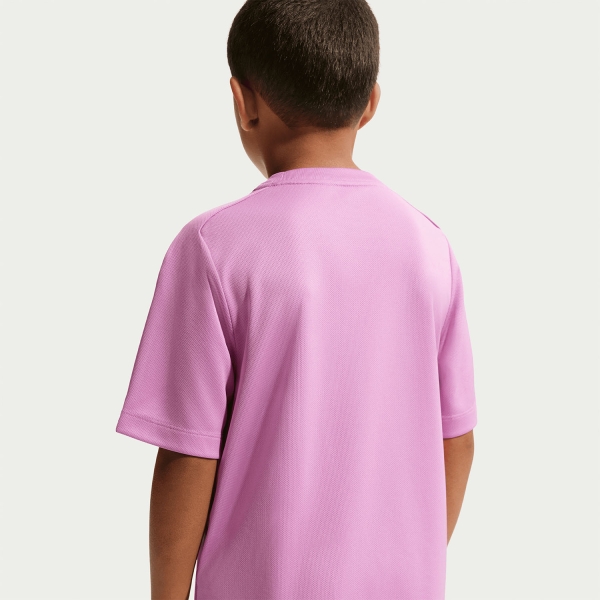Nike Multi Swoosh Maglietta Bambino - Light Magenta/White