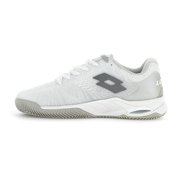 Lotto Mirage 100 II Clay - All White/Cool Gray