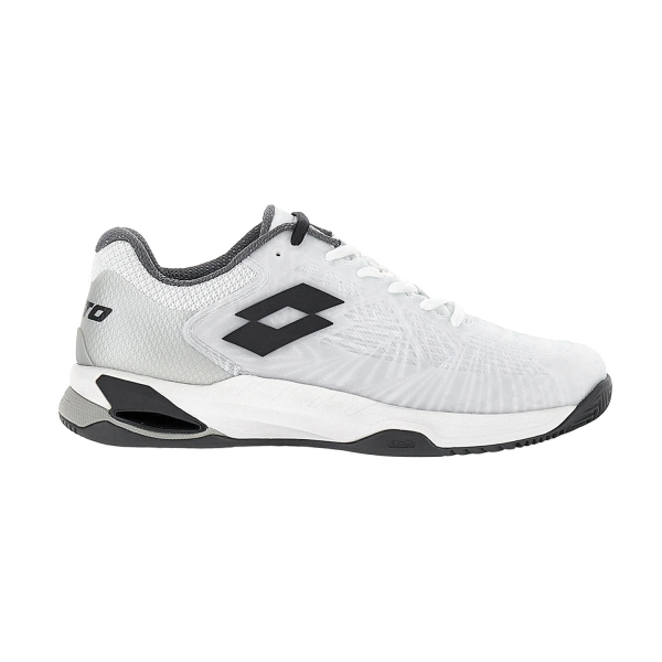 Men's Padel Shoes Lotto Mirage 100 II Clay  All White/Asphalt/Vapor Gray 2189896DB