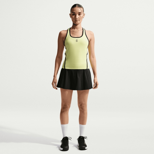 Nike Court Advantage Novelty Tank - Light Lemon Twist/Black