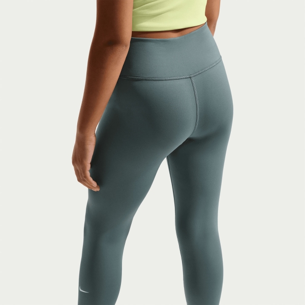 Nike One Swoosh Tights Niña - Mineral Slate/White