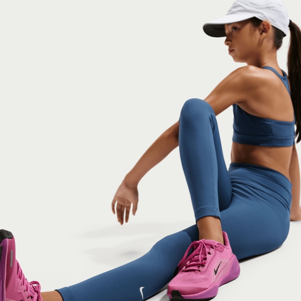 Nike One Swoosh Tights Niña - Mystic Navy/White
