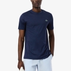 Lacoste Ultra Dry Jacquard Camiseta - Bleu Marine Lacoste Ultra Dry Jacquard Camiseta - Bleu Marine