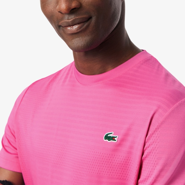 Lacoste Ultra Dry Jacquard Maglietta - Rose