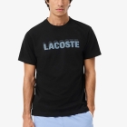 Lacoste Printed T-Shirt - Noir/Bleu Clair/Aey