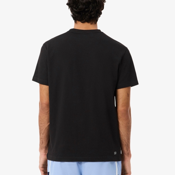 Lacoste Printed T-Shirt - Noir/Bleu Clair/Aey