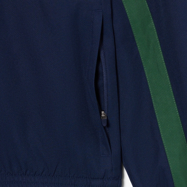 Lacoste Printed Tracksuit - Bleu Marine/Blanc