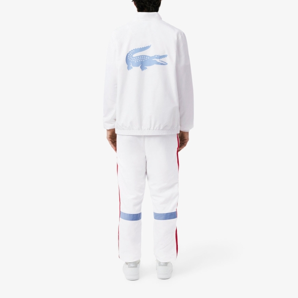 Lacoste Printed Tracksuit - Blanc/Bleu Clair