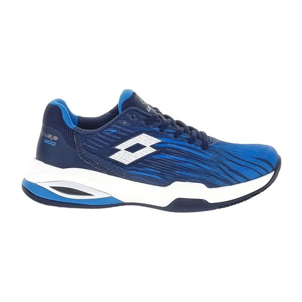 Men's Padel Shoes Lotto Mirage 200 II PRT Clay  Navy Blue/All White/Dodgers Blue 222175D0U