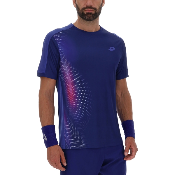 Camiseta Padel Hombre Lotto Superrapida IX Camiseta  Blue 223360DAR