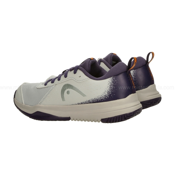 HEAD Sprint Court 4.0 Niños - Light Grey/Purple Night
