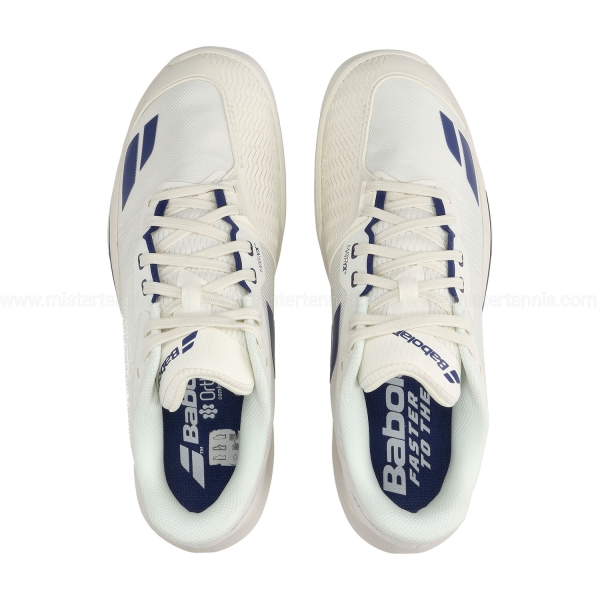 Babolat Jet Mach 4 All Court - Cream/Dark Blue