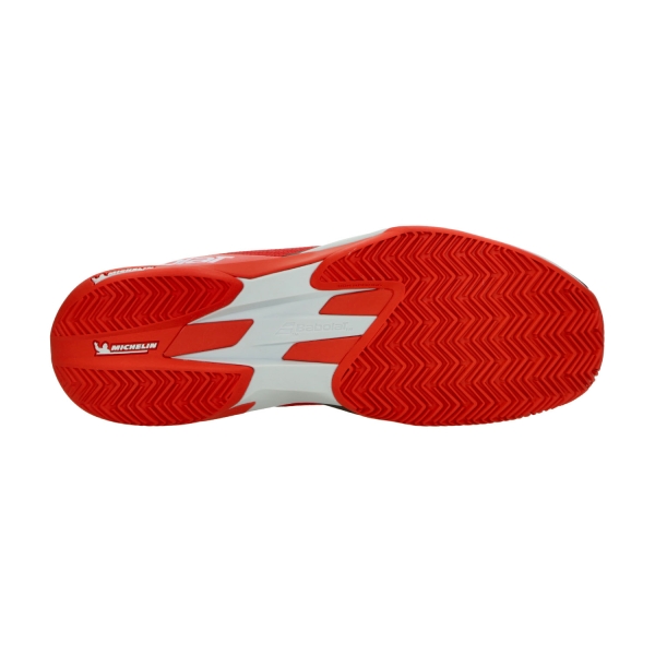 Babolat Jet Mach 4 Clay - Cherry Tomato/White