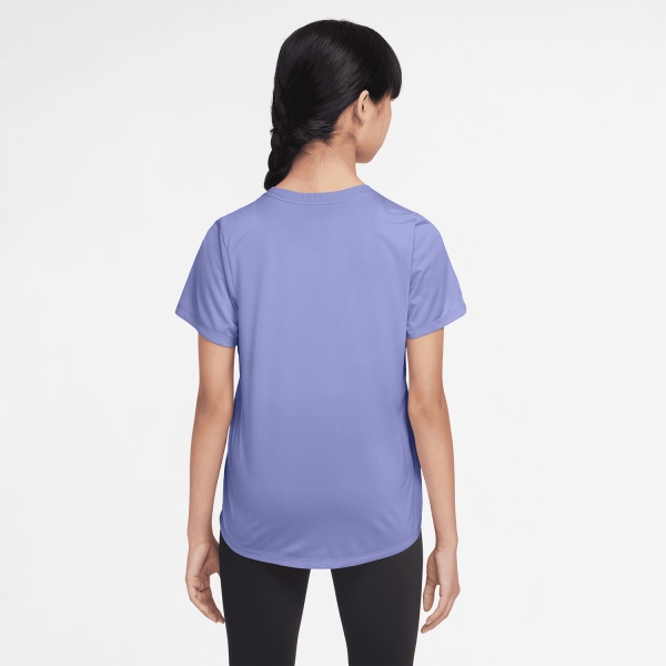 Nike Dri-FIT One Camiseta Niña - Light Thistle/White