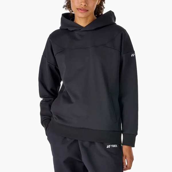 Women's Padel Shirts & Hoodies Yonex Practice Pro Hoodie  Black ABDPY37006N