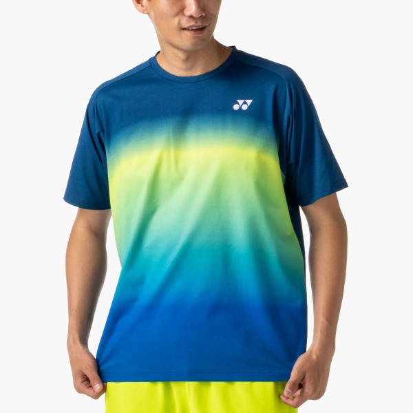 Camiseta Padel Hombre Yonex Practice Pro Camiseta  Indigo Blue ABUPY16843IB